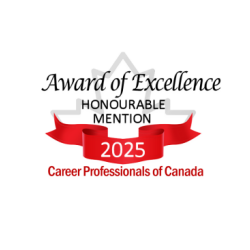 Award of Excellence Honourable Mention 2025 Career Professionals of Canada